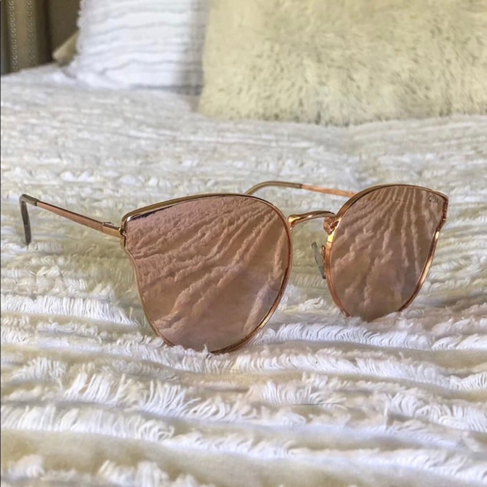 Quay Australia Rose Gold All My Love Sunglasses
